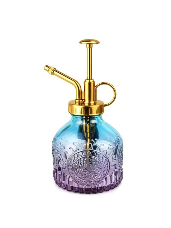 Flower Barn Other - Blue Purple Glass Plant Mister Spray Bottle 6oz Orchid Bonsai Air Plant Mister